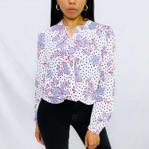 Veronica Beard Tops - Veronica Beard | Cream "Ashlynn" Floral Blouse
